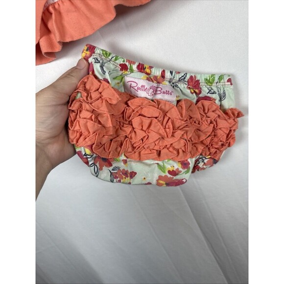 Ruffle Butts Set Tank And Bloomers Size 6-12 M Preowned Floral - Picture 4 of 9